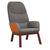 Relaxing Chair Light Grey Fabric