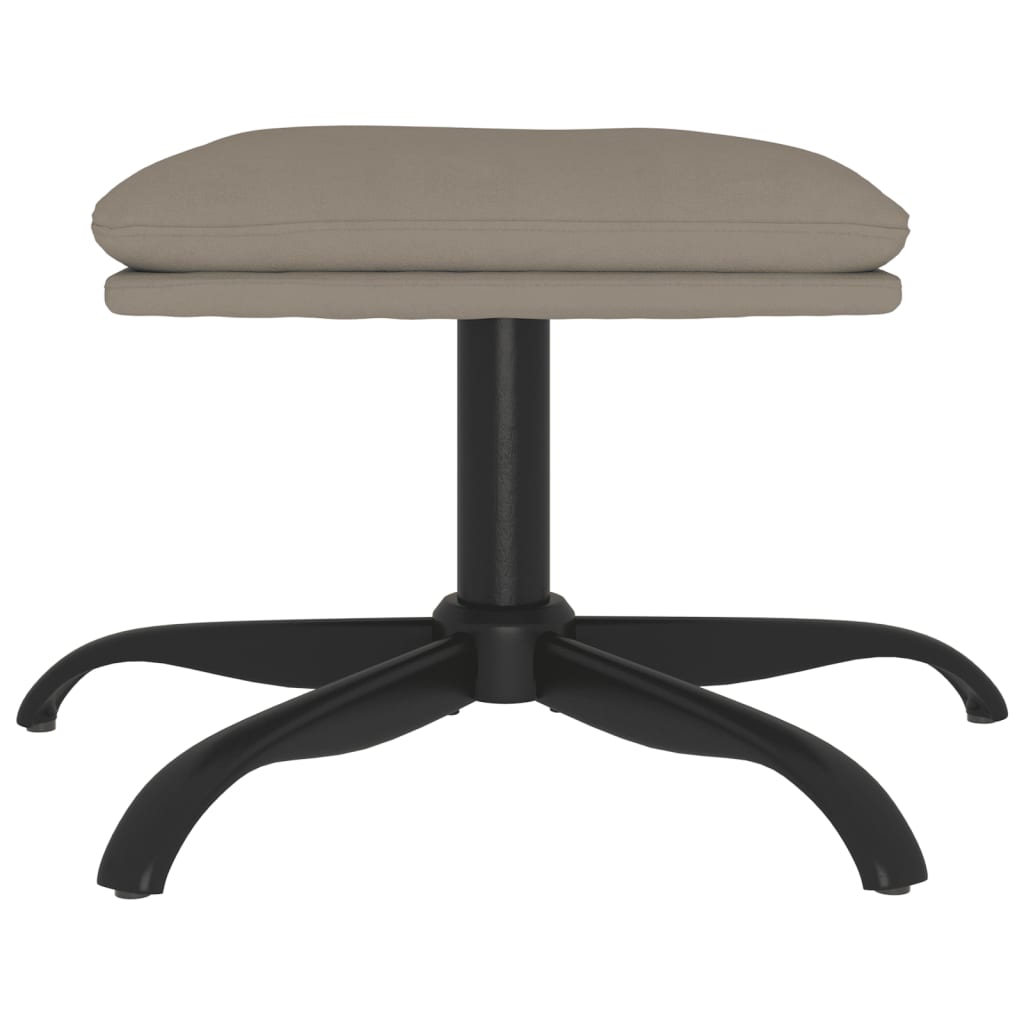 Footstool Light Grey 60x60x36 cm Velvet