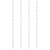 Wall Mounted Wine Rack for 24 Bottles 2 pcs White Iron