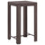 3 Piece Garden Bar Set with Cushions Poly Rattan Brown