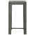 3 Piece Garden Bar Set with Cushions Poly Rattan Grey