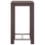 5 Piece Garden Bar Set with Cushions Poly Rattan Brown