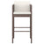 3 Piece Garden Bar Set with Cushions Poly Rattan Brown