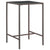 3 Piece Garden Bar Set with Cushions Poly Rattan Brown