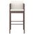 5 Piece Garden Bar Set with Cushions Poly Rattan Brown