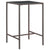 5 Piece Garden Bar Set with Cushions Poly Rattan Brown