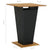 5 Piece Garden Bar Set with Cushions Poly Rattan Black
