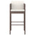 3 Piece Garden Bar Set with Cushions Poly Rattan Brown