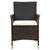 9 Piece Outdoor Dining Set with Cushions Poly Rattan Brown