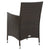 9 Piece Outdoor Dining Set with Cushions Poly Rattan Brown