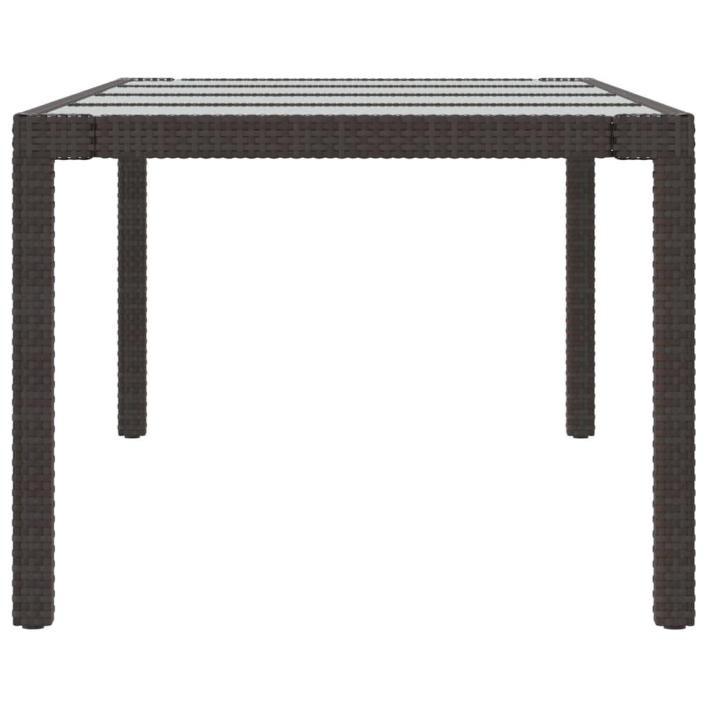 9 Piece Outdoor Dining Set with Cushions Poly Rattan Brown