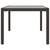9 Piece Outdoor Dining Set with Cushions Poly Rattan Brown