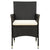 9 Piece Outdoor Dining Set with Cushions Poly Rattan Black