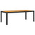 9 Piece Outdoor Dining Set with Cushions Poly Rattan Black