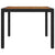 9 Piece Outdoor Dining Set with Cushions Poly Rattan Black