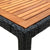 9 Piece Outdoor Dining Set with Cushions Poly Rattan Black