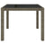 3 Piece Outdoor Dining Set with Cushions Poly Rattan Grey