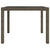 3 Piece Outdoor Dining Set with Cushions Poly Rattan Grey