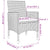 7 Piece Outdoor Dining Set with Cushions Poly Rattan Grey