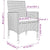 7 Piece Outdoor Dining Set with Cushions Poly Rattan Grey