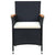 9 Piece Outdoor Dining Set with Cushions Poly Rattan Black
