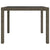5 Piece Outdoor Dining Set with Cushions Poly Rattan Grey
