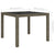 5 Piece Outdoor Dining Set with Cushions Poly Rattan Grey
