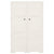 Plastic Cabinet 79x43x125 cm Wood Design White