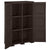 Plastic Cabinet 79x43x125 cm Wood Design Brown