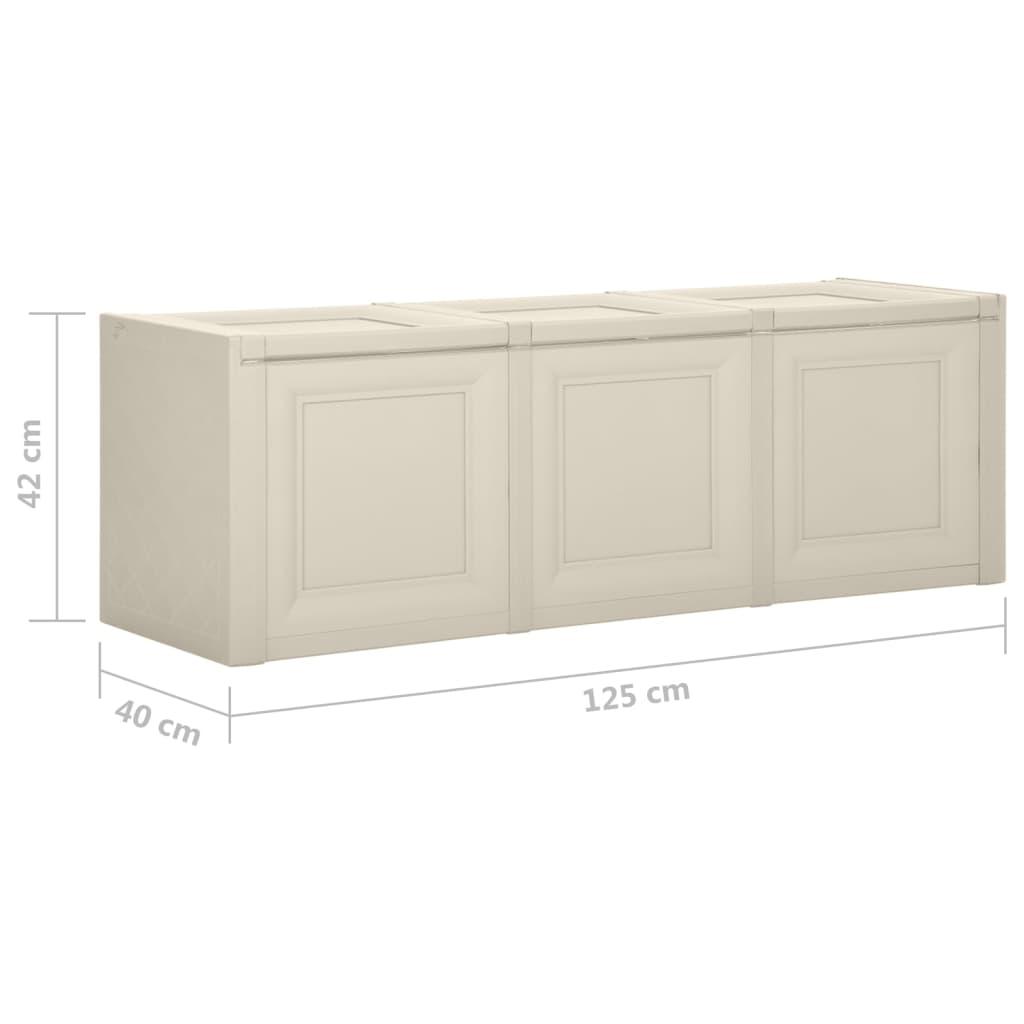 Cushion Box Cream 125x40x42 cm 130 L