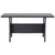 3 Piece Garden Dining Set with Black Cushions Poly Rattan
