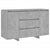 Sideboard with 3 Drawers Concrete Grey 120x41x75 cm Engineered Wood