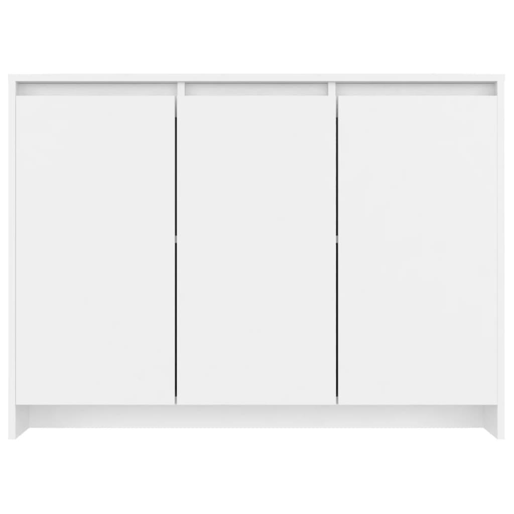 Sideboard White 102x33x75 cm Engineered Wood