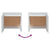 Bedside Cabinet White 45x34x44.5 cm Engineered Wood
