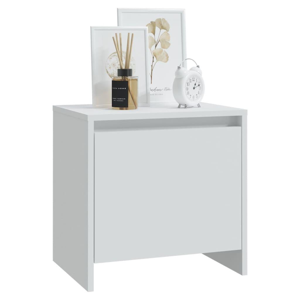 Bedside Cabinets 2 pcs White 45x34x44.5 cm Engineered Wood