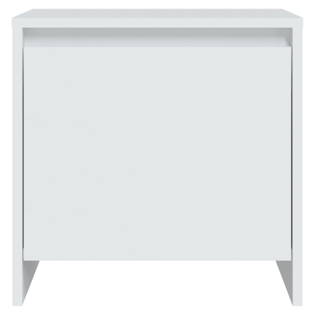 Bedside Cabinets 2 pcs White 45x34x44.5 cm Engineered Wood