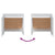 Bedside Cabinets 2 pcs White 45x34x44.5 cm Engineered Wood