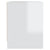 Bedside Cabinet High Gloss White 45x34x44.5 cm Engineered Wood