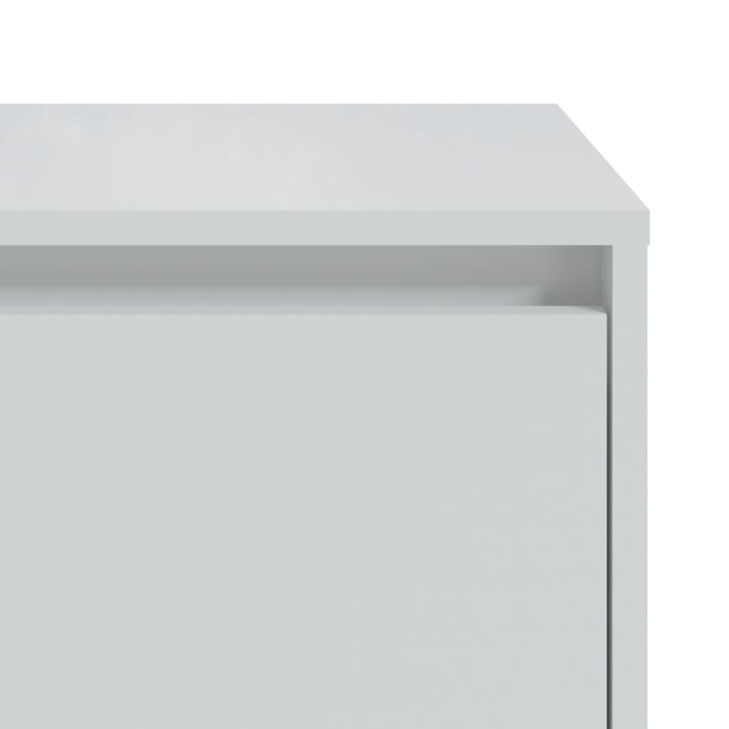 Bedside Cabinets 2 pcs High Gloss White 45x34x44.5 cm Engineered Wood