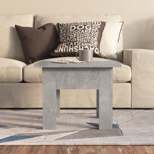Coffee Table Concrete Grey 55x55x42 cm Engineered Wood