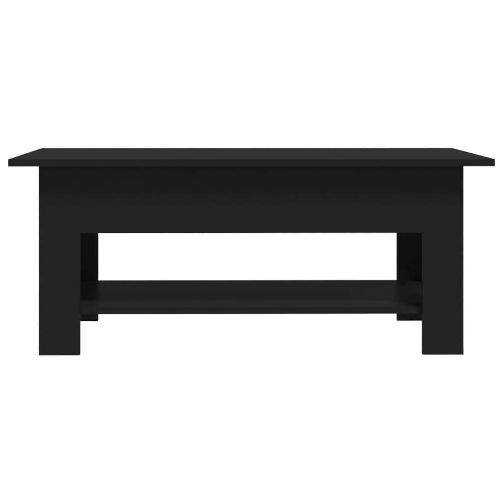 Coffee Table Black 102x55x42 cm Engineered Wood