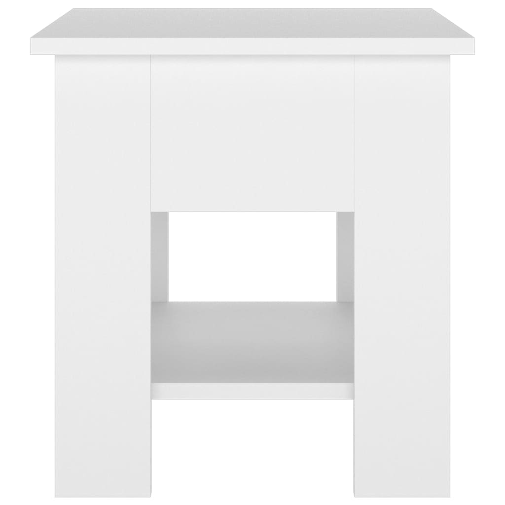 Coffee Table White 40x40x42 cm Engineered Wood