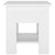 Coffee Table White 40x40x42 cm Engineered Wood