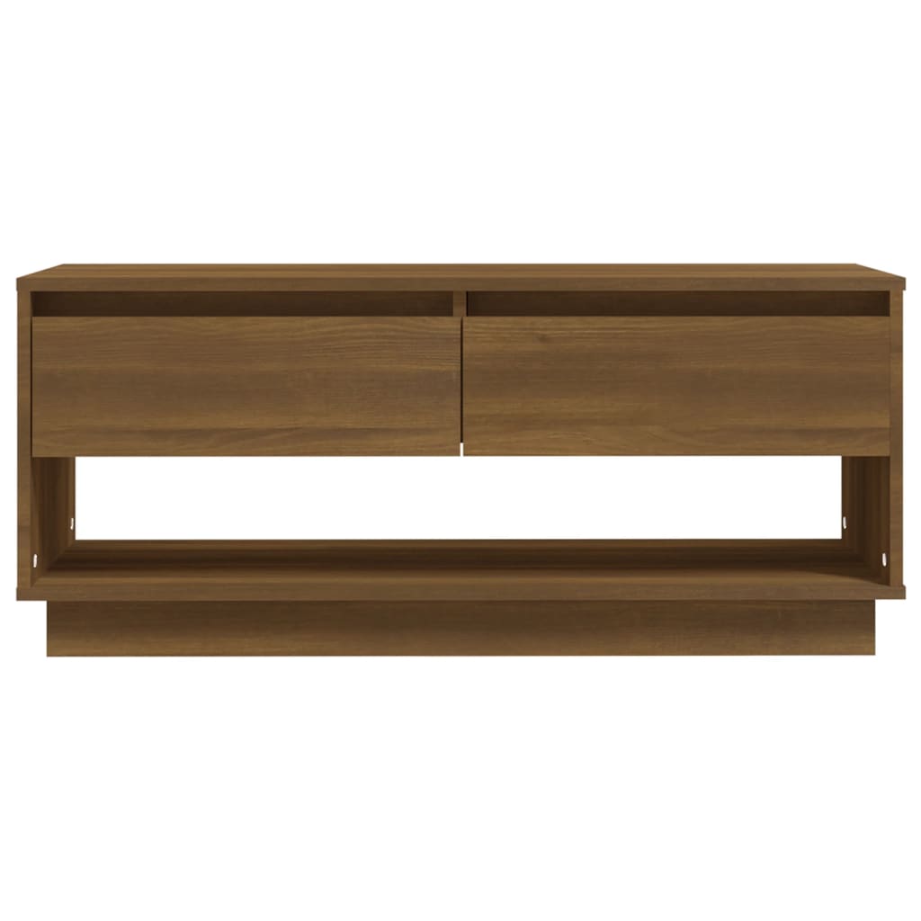 TV Cabinet Brown Oak 102x41x44 cm Engineered Wood