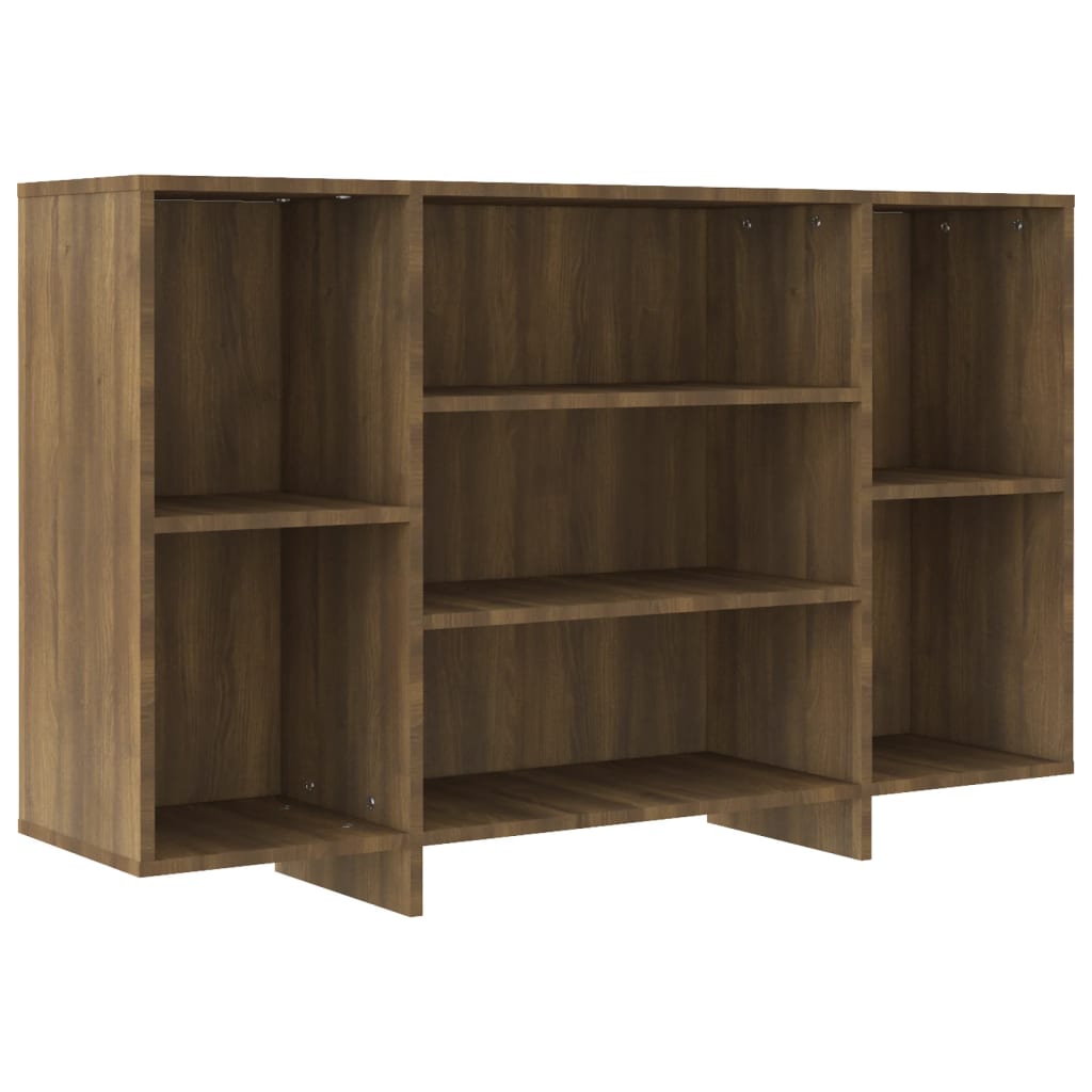 Sideboard Brown Oak 120x30x75 cm Engineered Wood