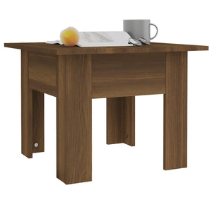 Coffee Table Brown Oak 55x55x42 cm Engineered Wood