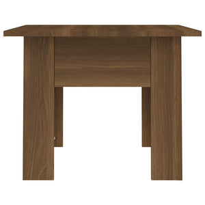Coffee Table Brown Oak 55x55x42 cm Engineered Wood