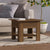 Coffee Table Brown Oak 55x55x42 cm Engineered Wood