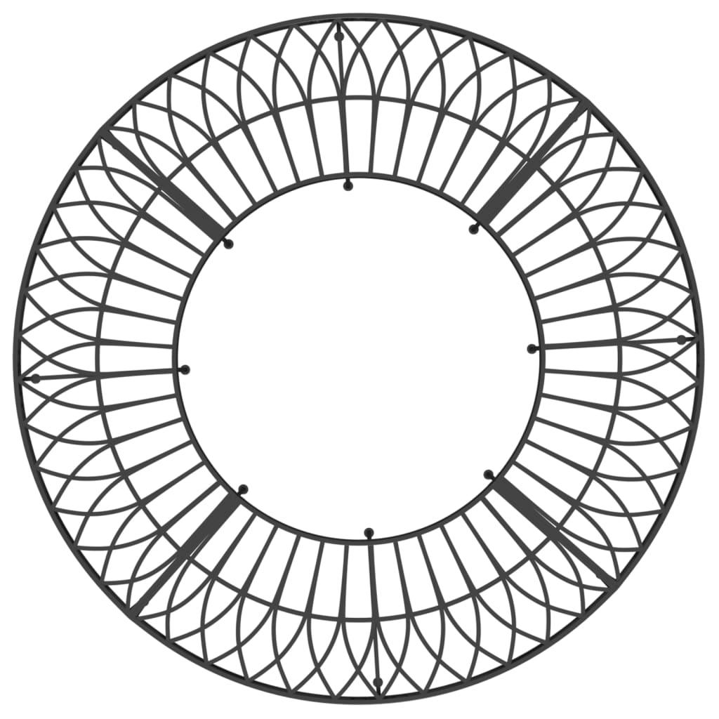 Round Tree Bench Ø160 cm Black Steel