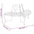 Half Round Tree Bench Ø160 cm Black Steel